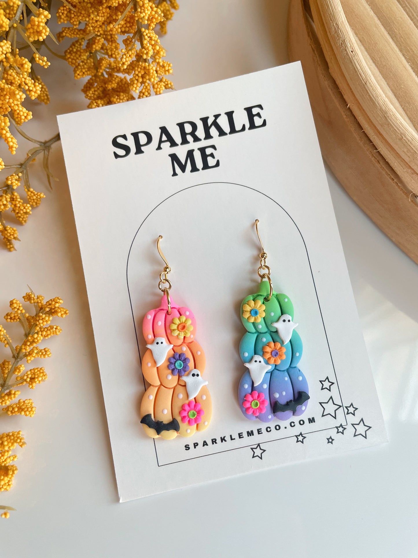Layered Pumpkin Dangles