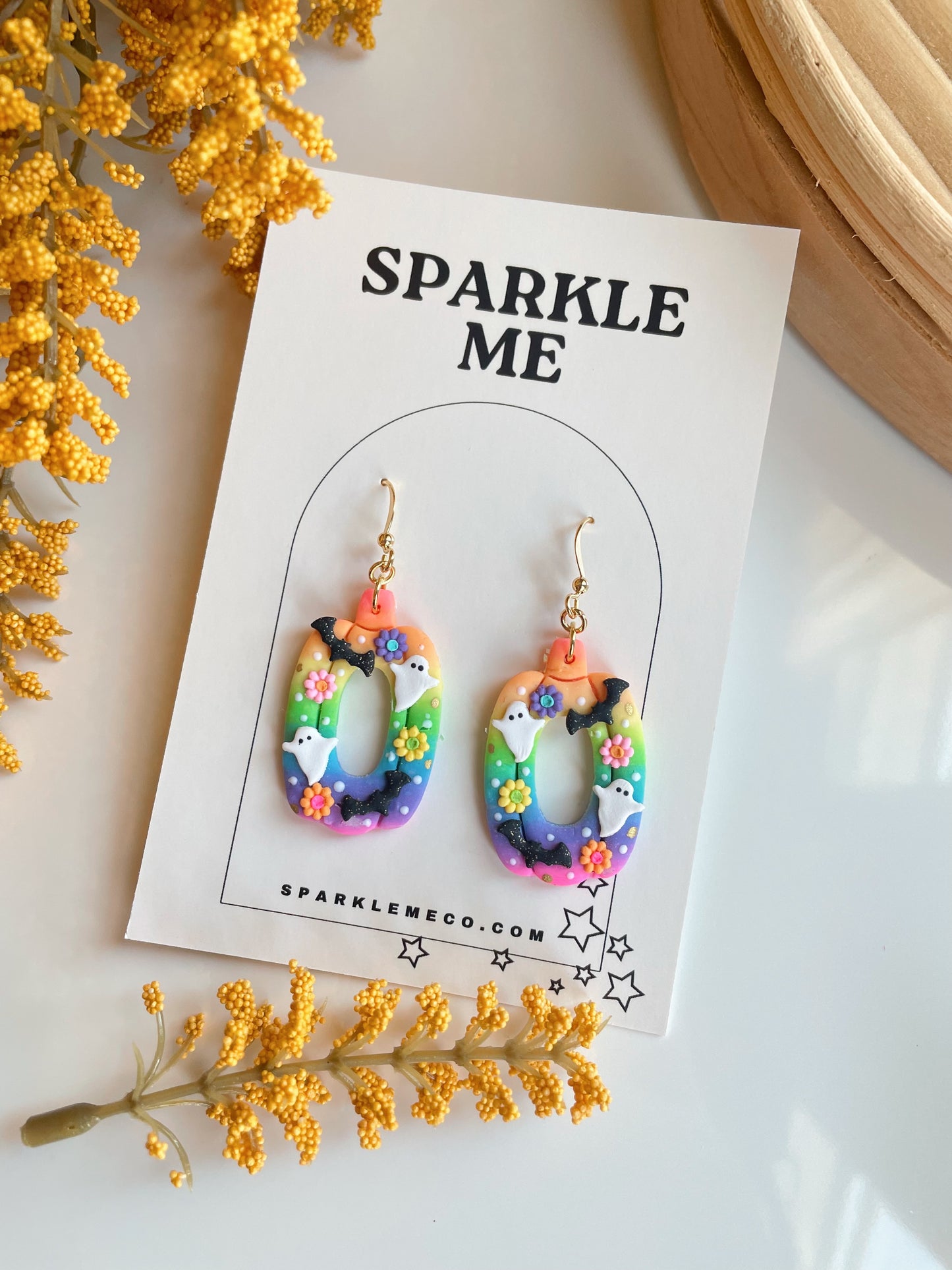 Colorful Pumpkin Dangles