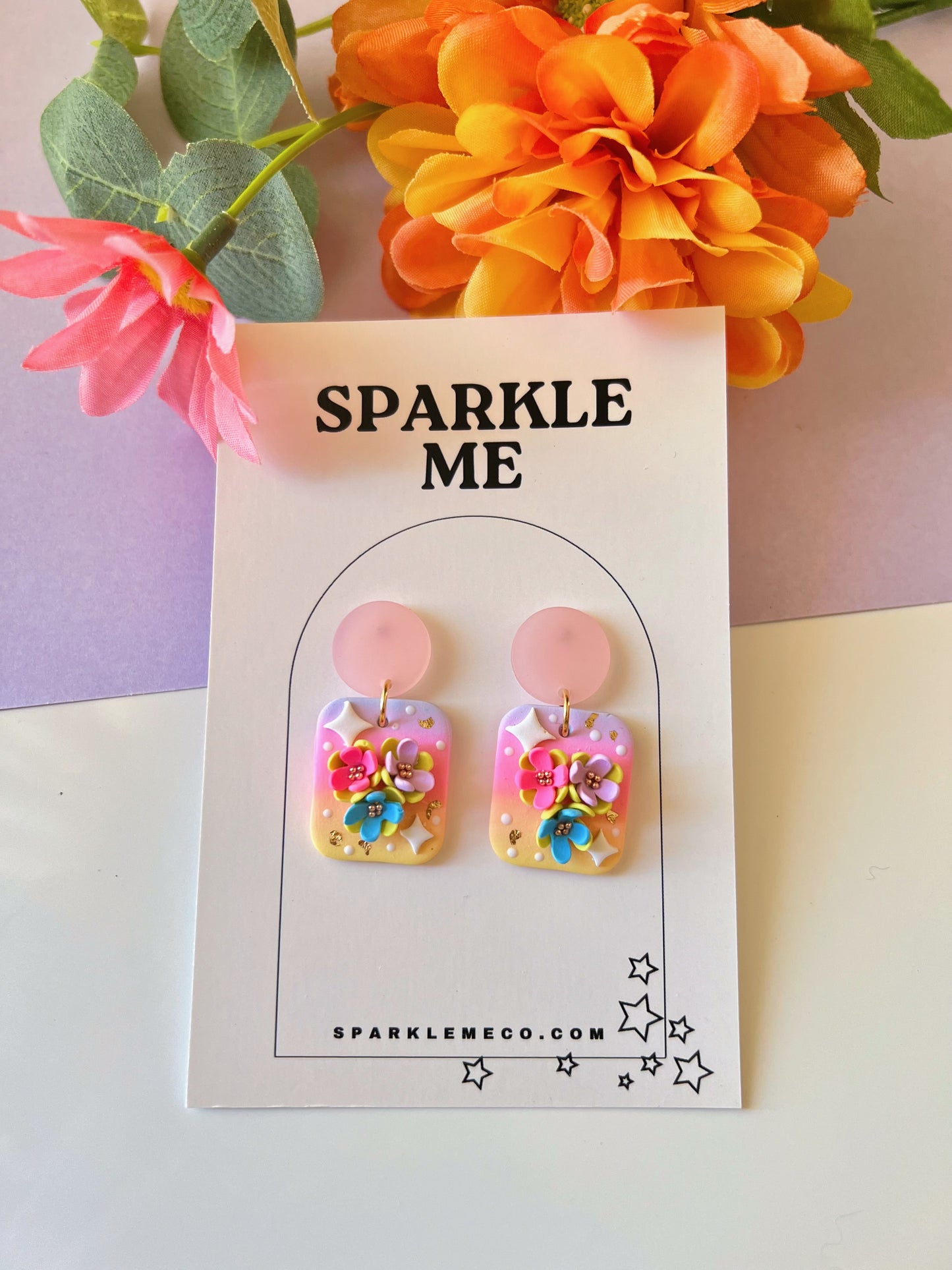 Floral Dainty Drops *Pink post