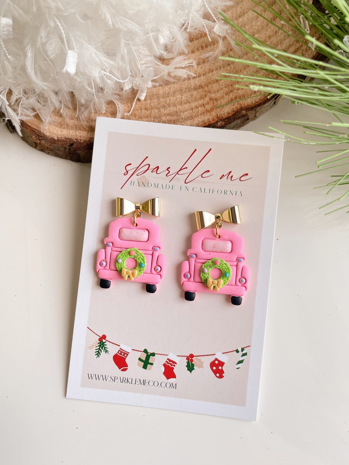 Pink Christmas Truck Drops