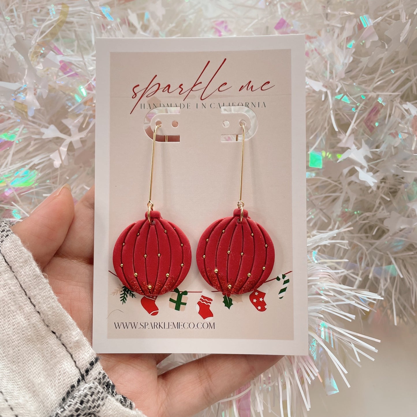 Red Ornament Dangles