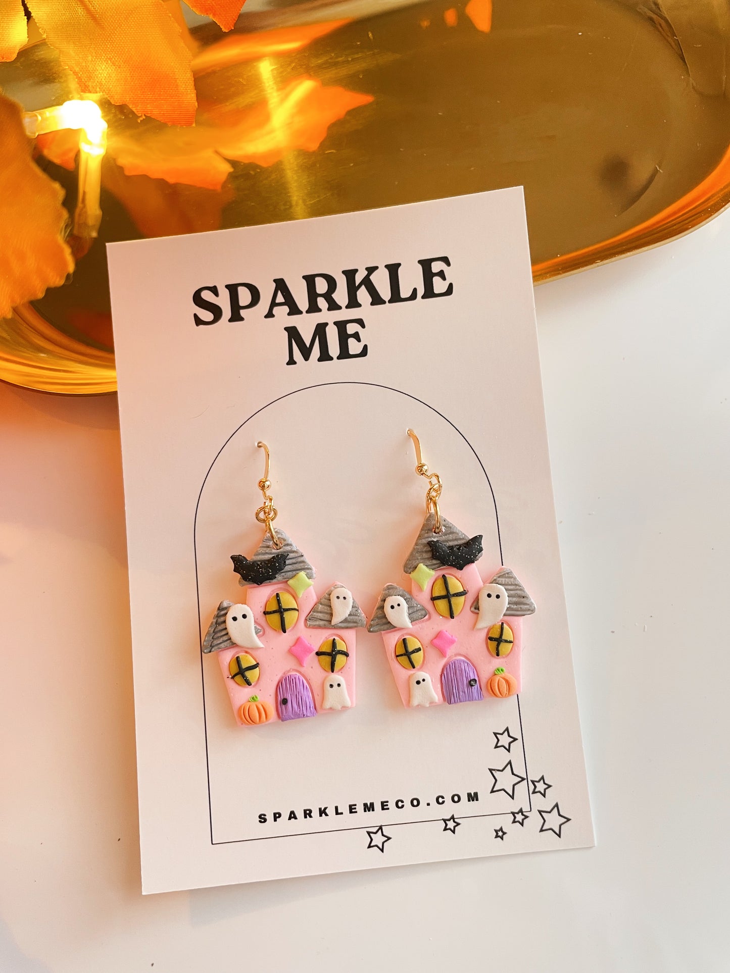Cute Haunted House Dangles