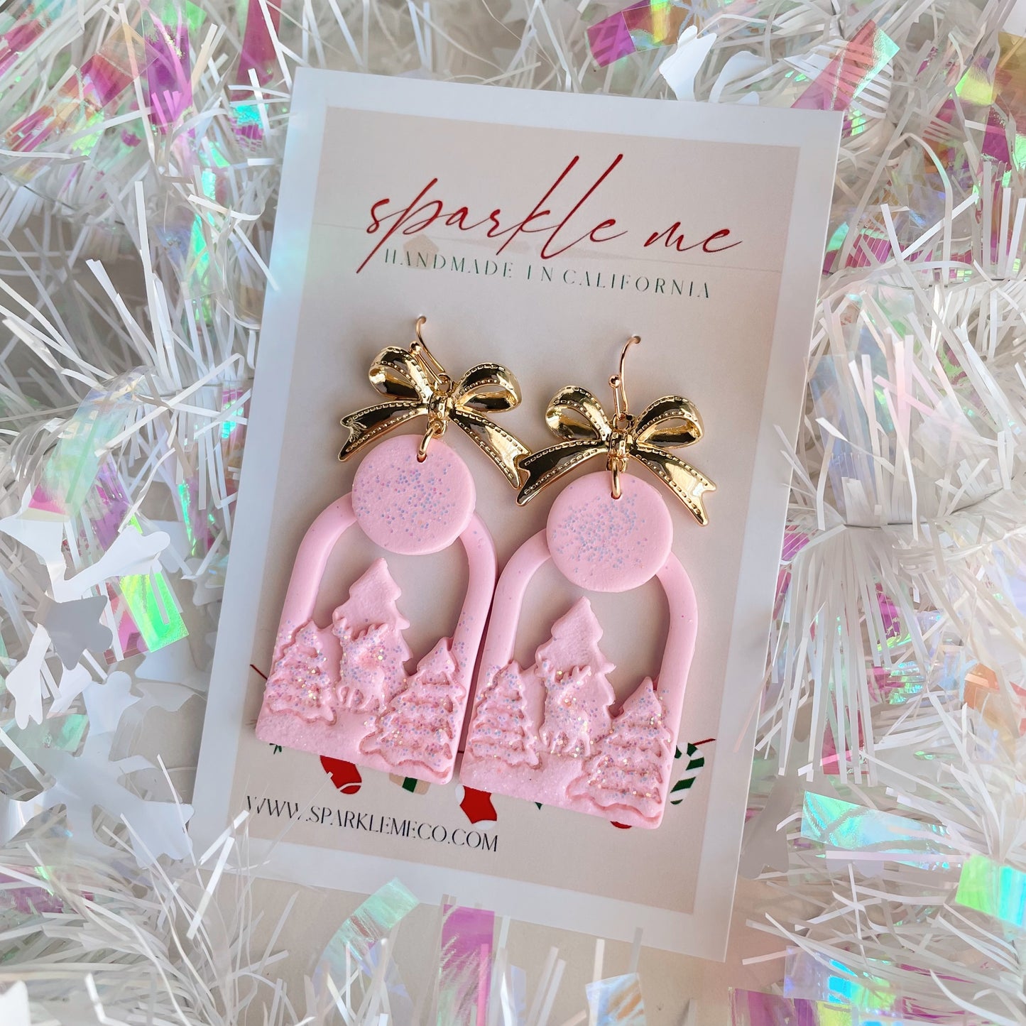 Pink Tag Dangles