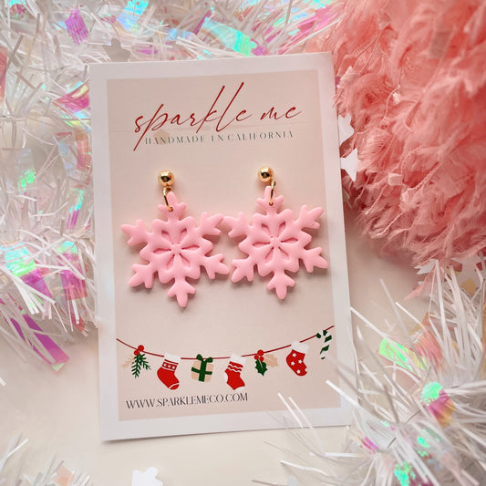 Pink Snowflakes Medium