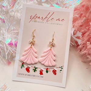 Pink Christmas Tree Dangles