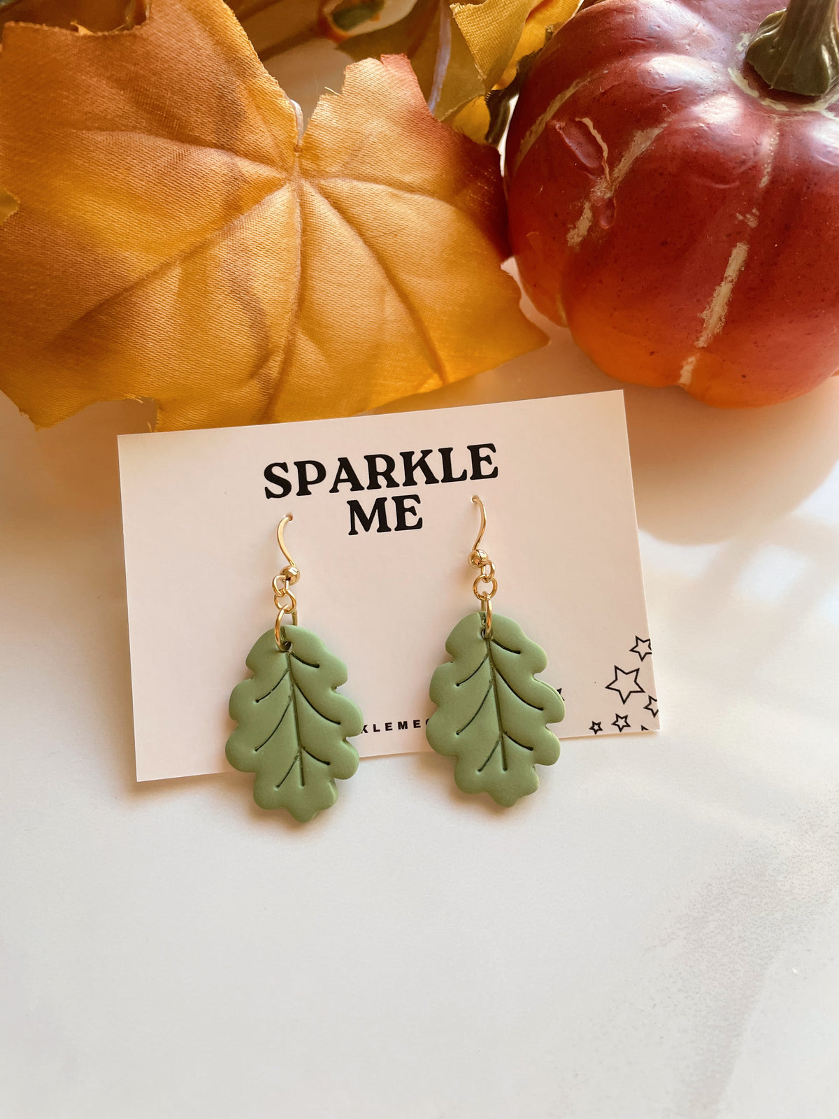 Green leaf Dangles