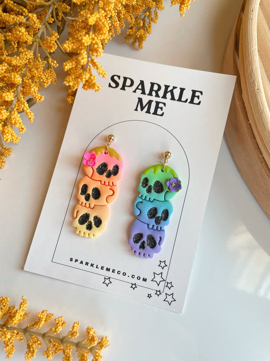 Layered Skull Dangles