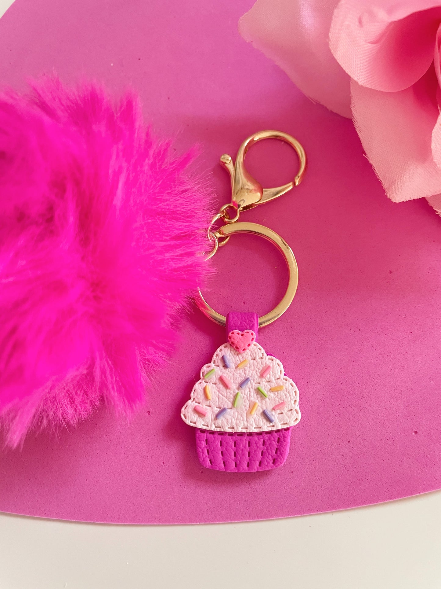 Cupcake Keychain