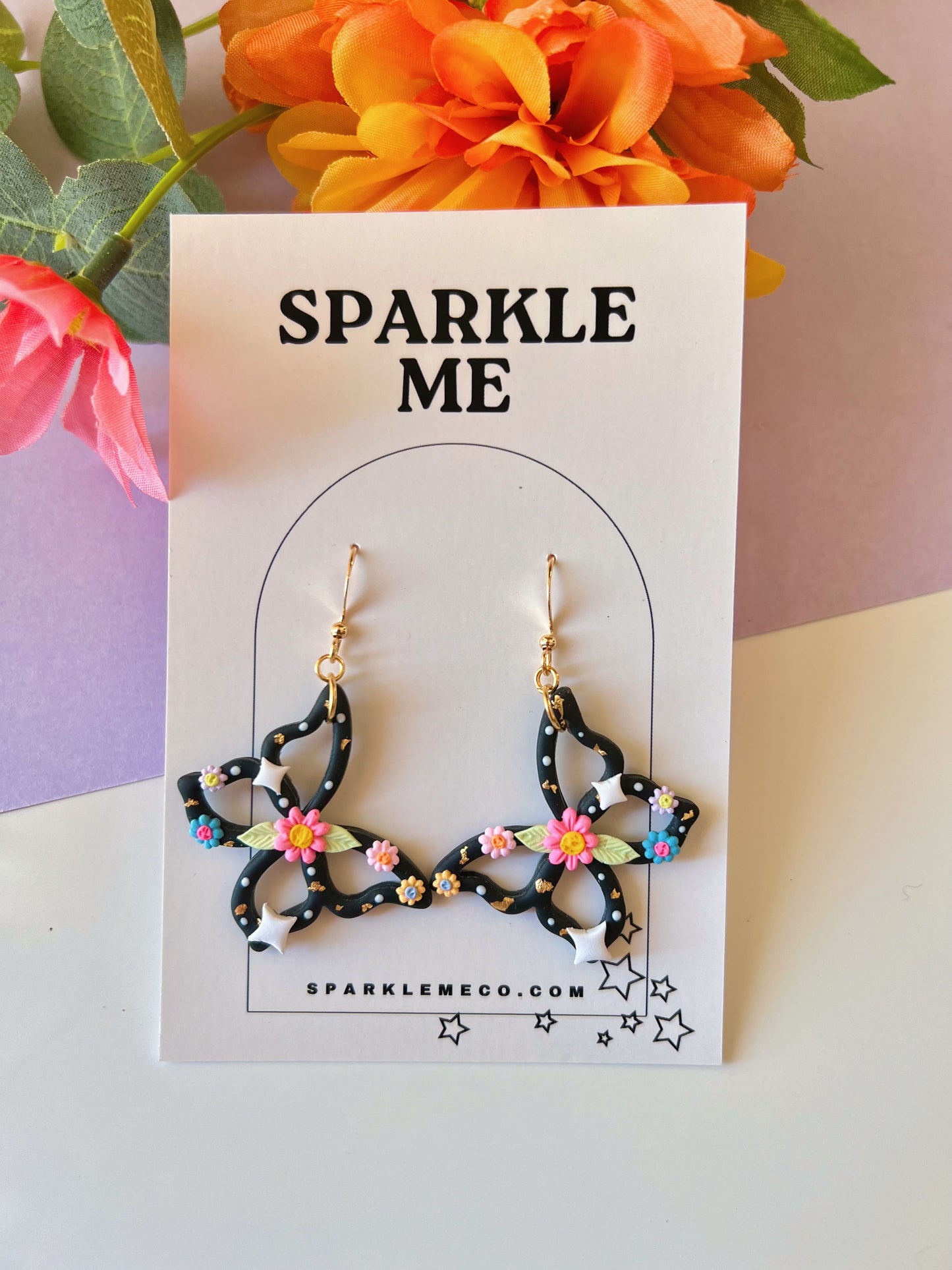 Black Butterfly Dangles