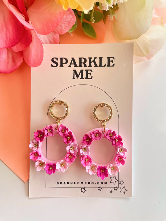 Pink Floral Drops