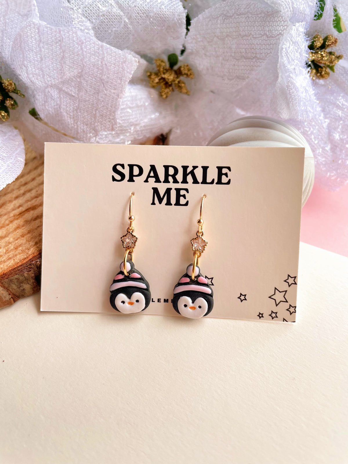 Dainty Penguin Dangles