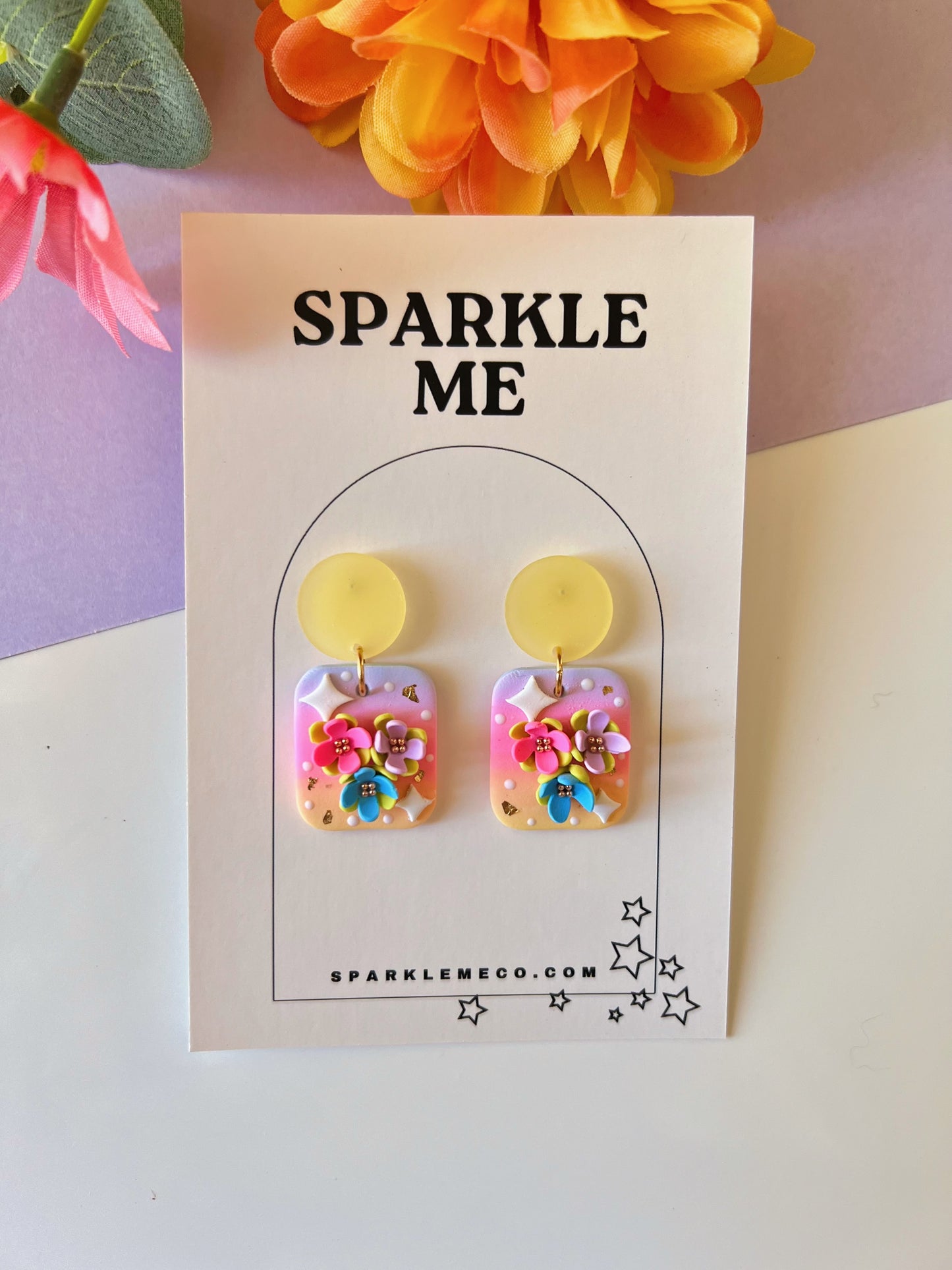Floral Dainty Drops *Yellow post
