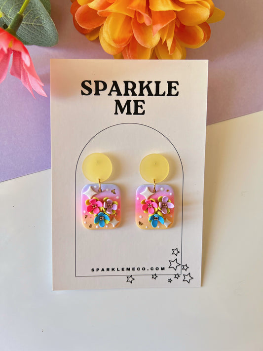 Floral Dainty Drops *Yellow post
