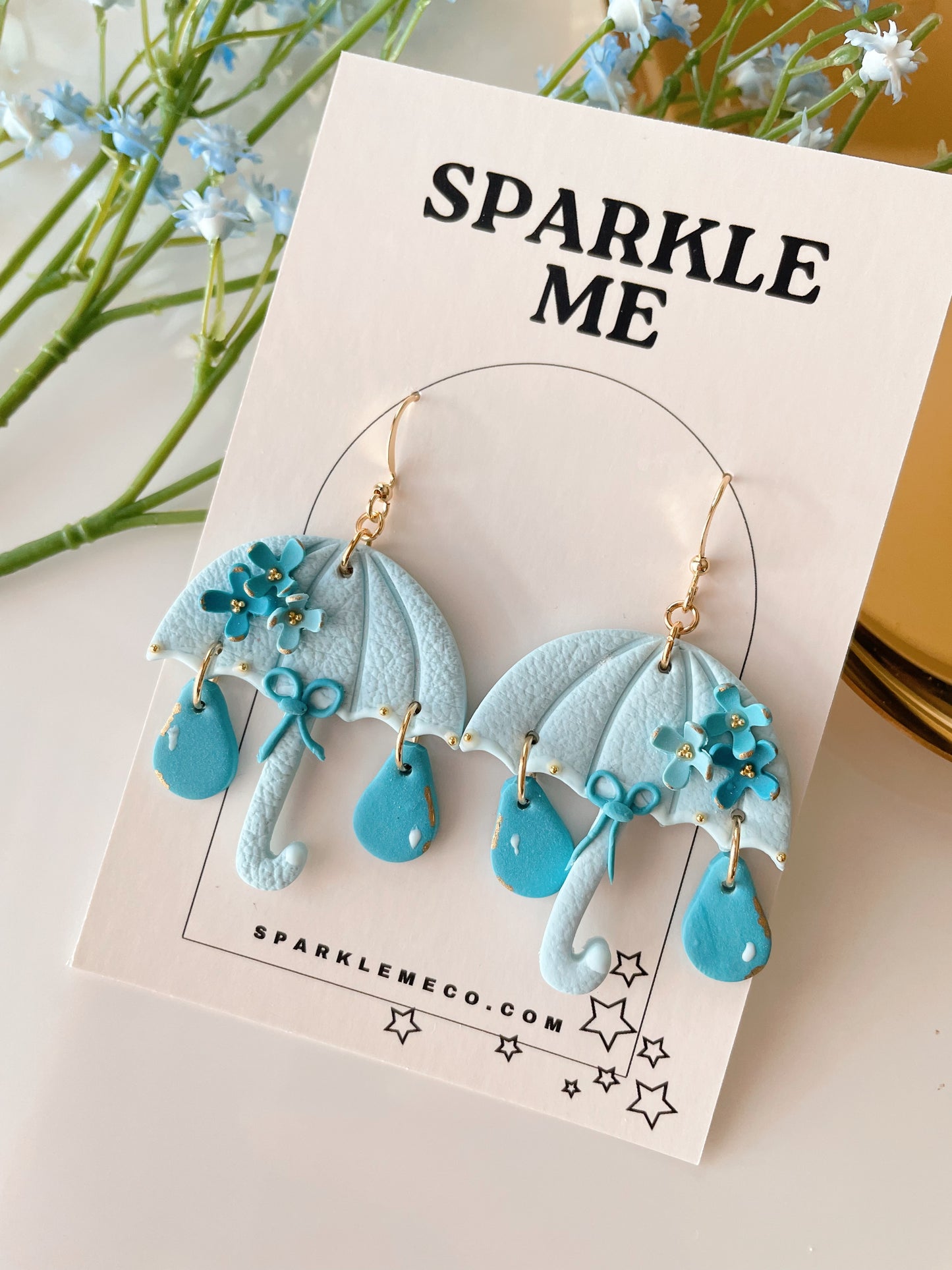 Blue Umbrella Dangles