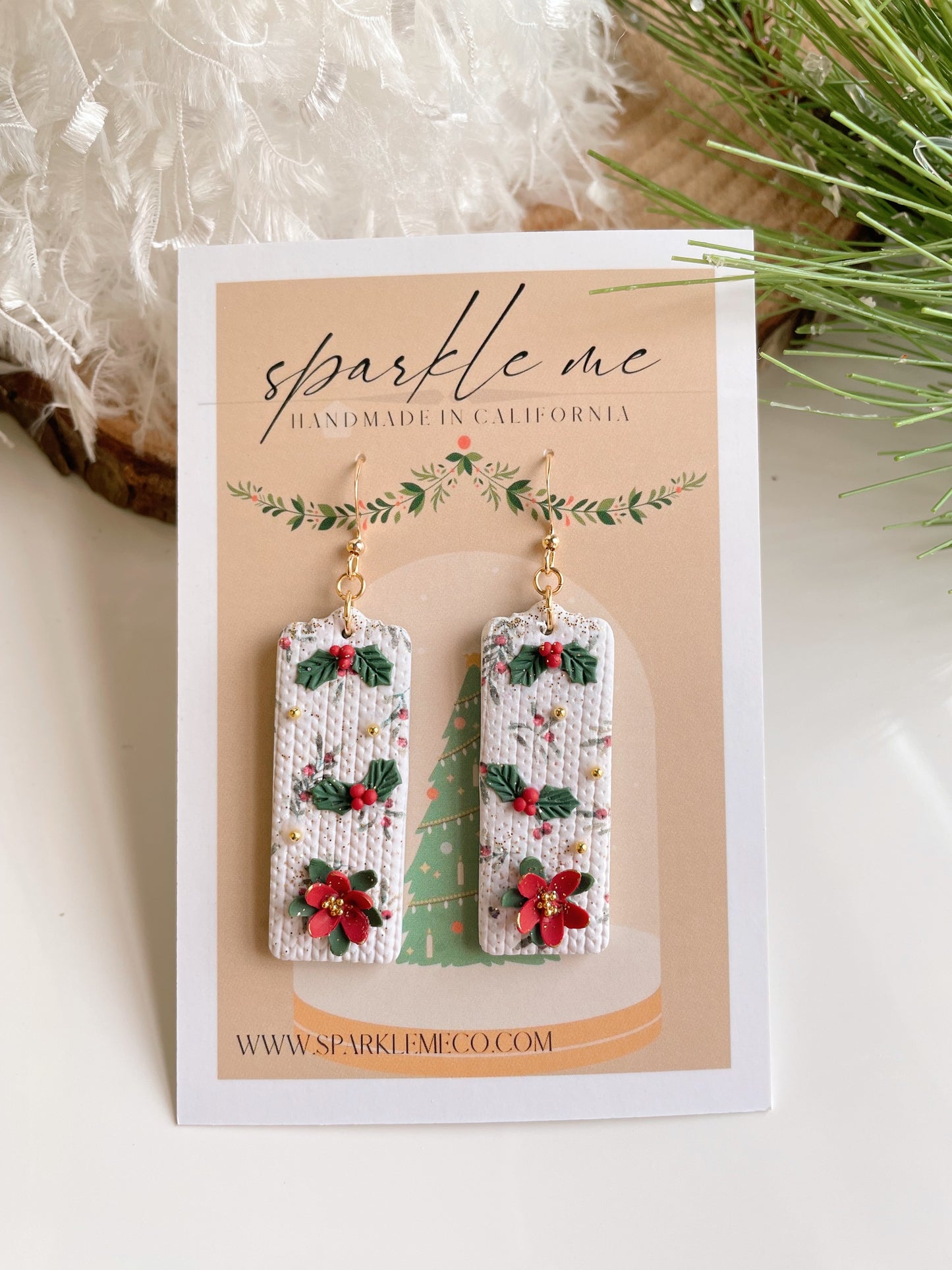 Floral Holiday Dangles