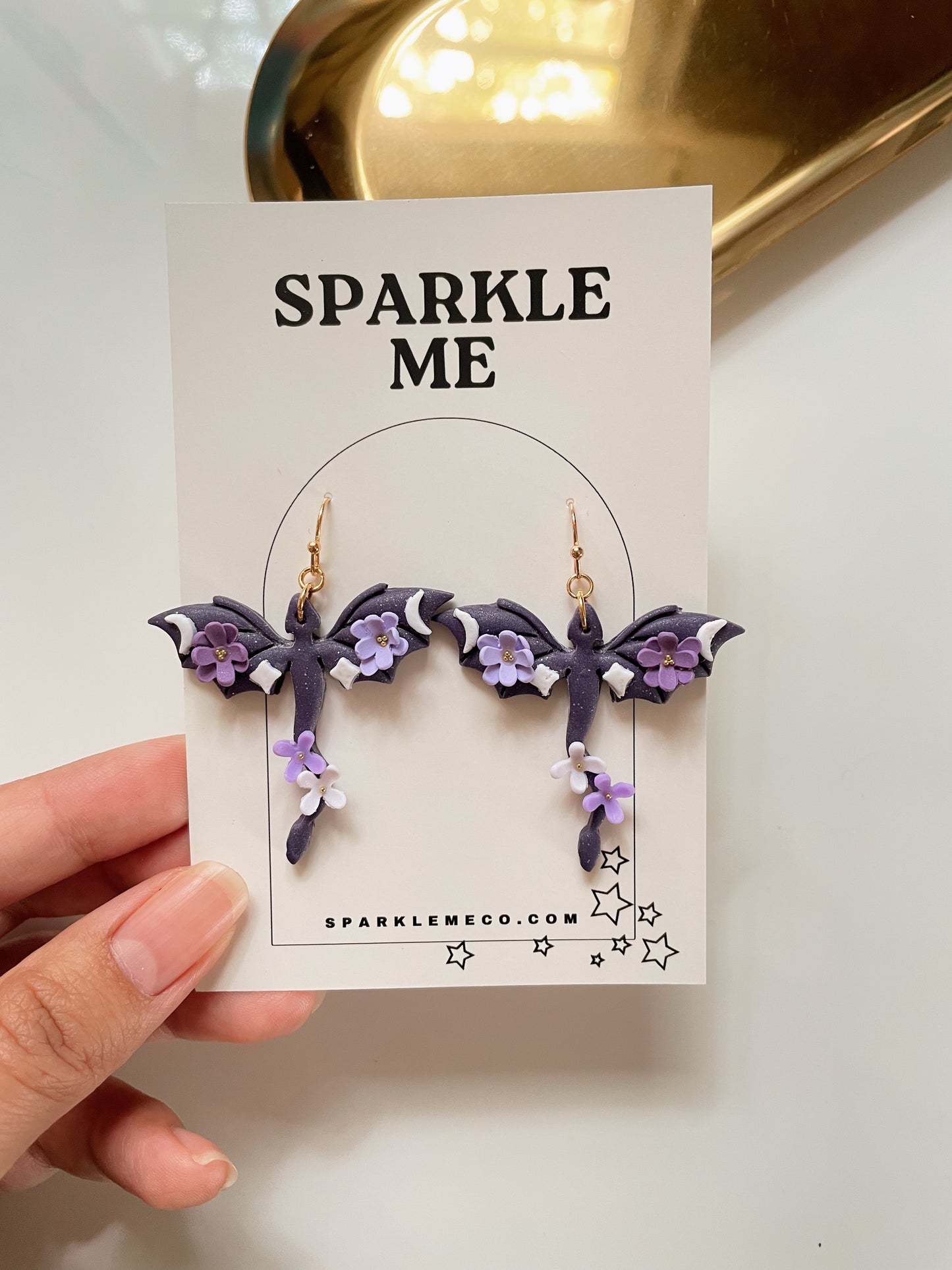 Purple Dragon Dangles