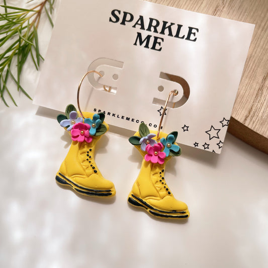 Yellow Boots Hoops